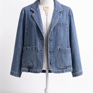 Talbots Light Blue Denim Jean Jacket